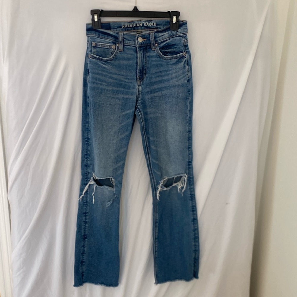 American eagle stretch jeans bootcut size 0